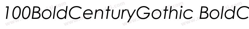 100BoldCenturyGothic BoldCenturyGot字体转换